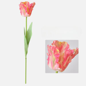 69cm Silk Artificial Parrot Tulip Flower - Image 6