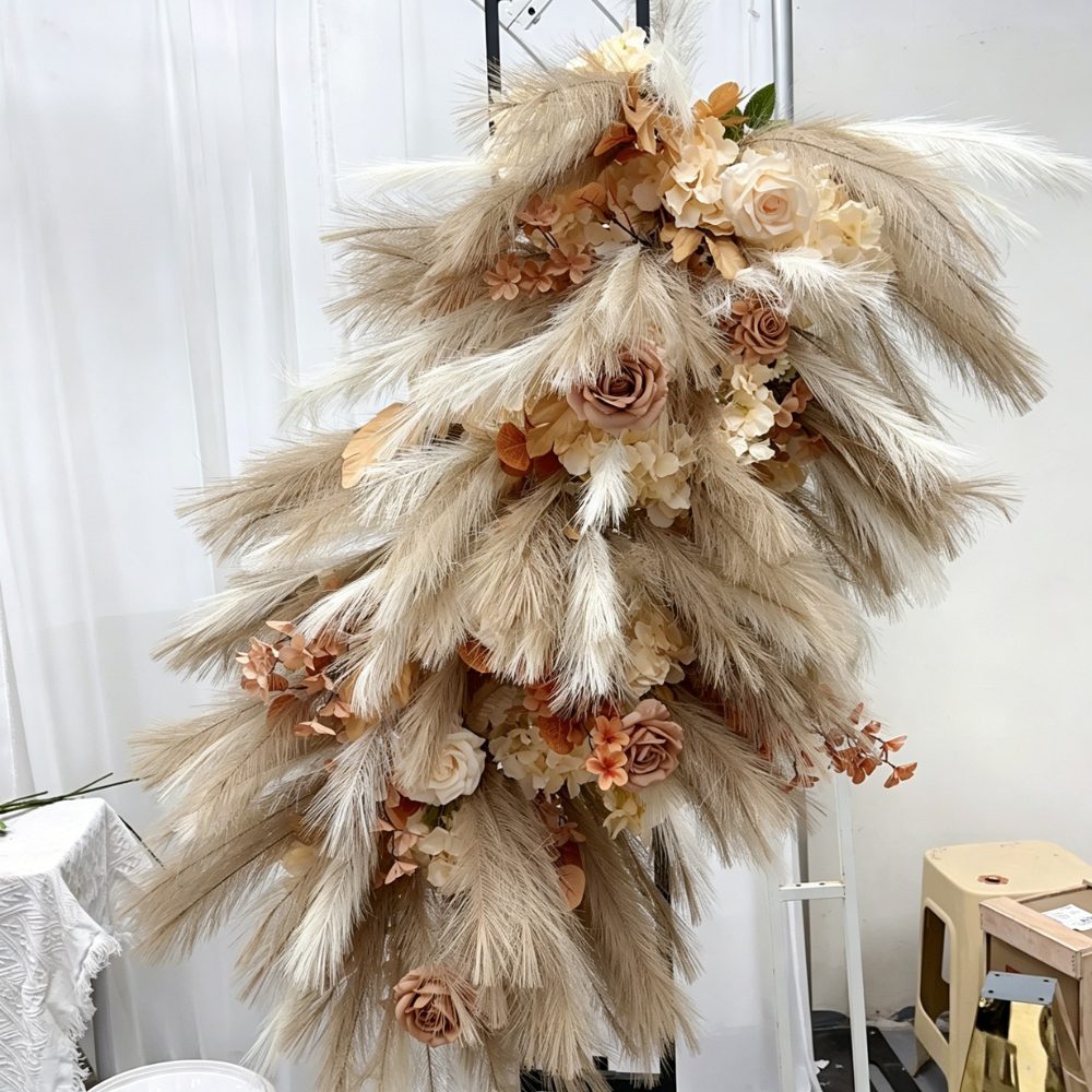 100*70cm Bohemian Style Artificial Pompas Flower Arrangement