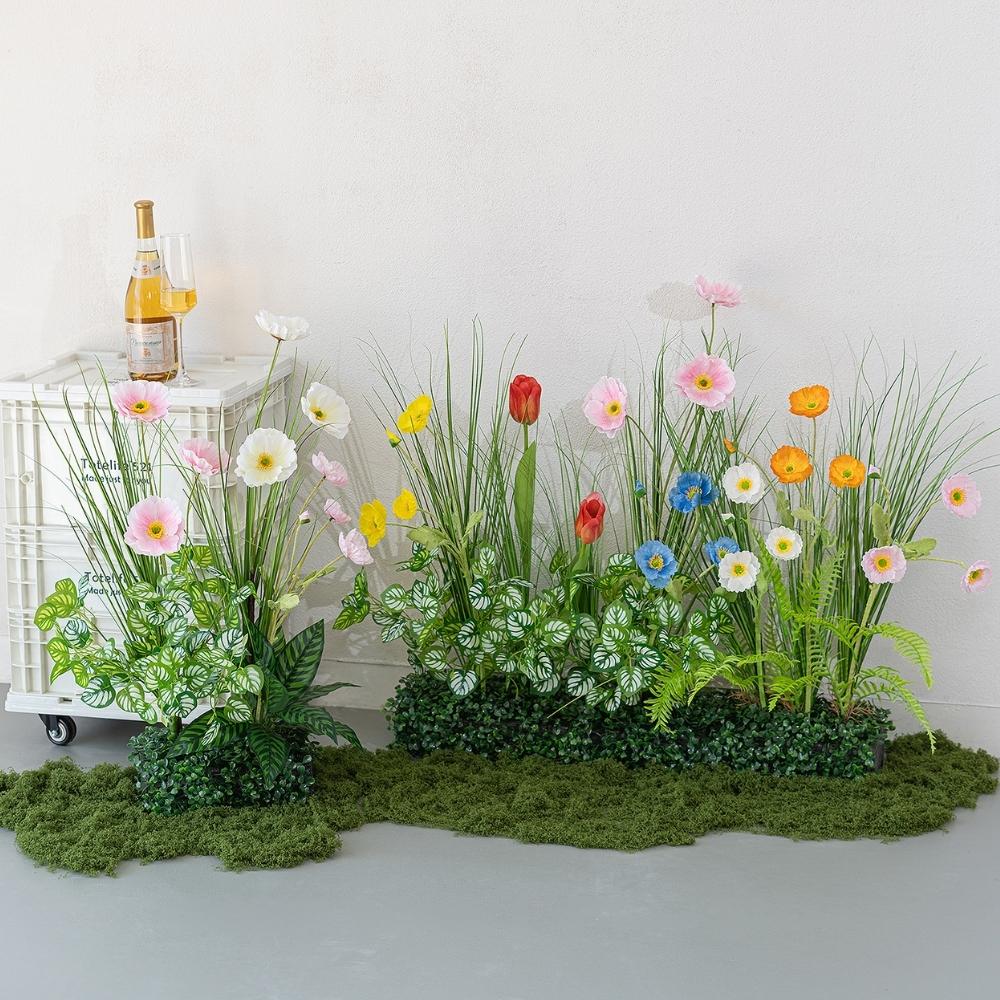 2m Artificial Moss Mat for Plant Landscape Decoration