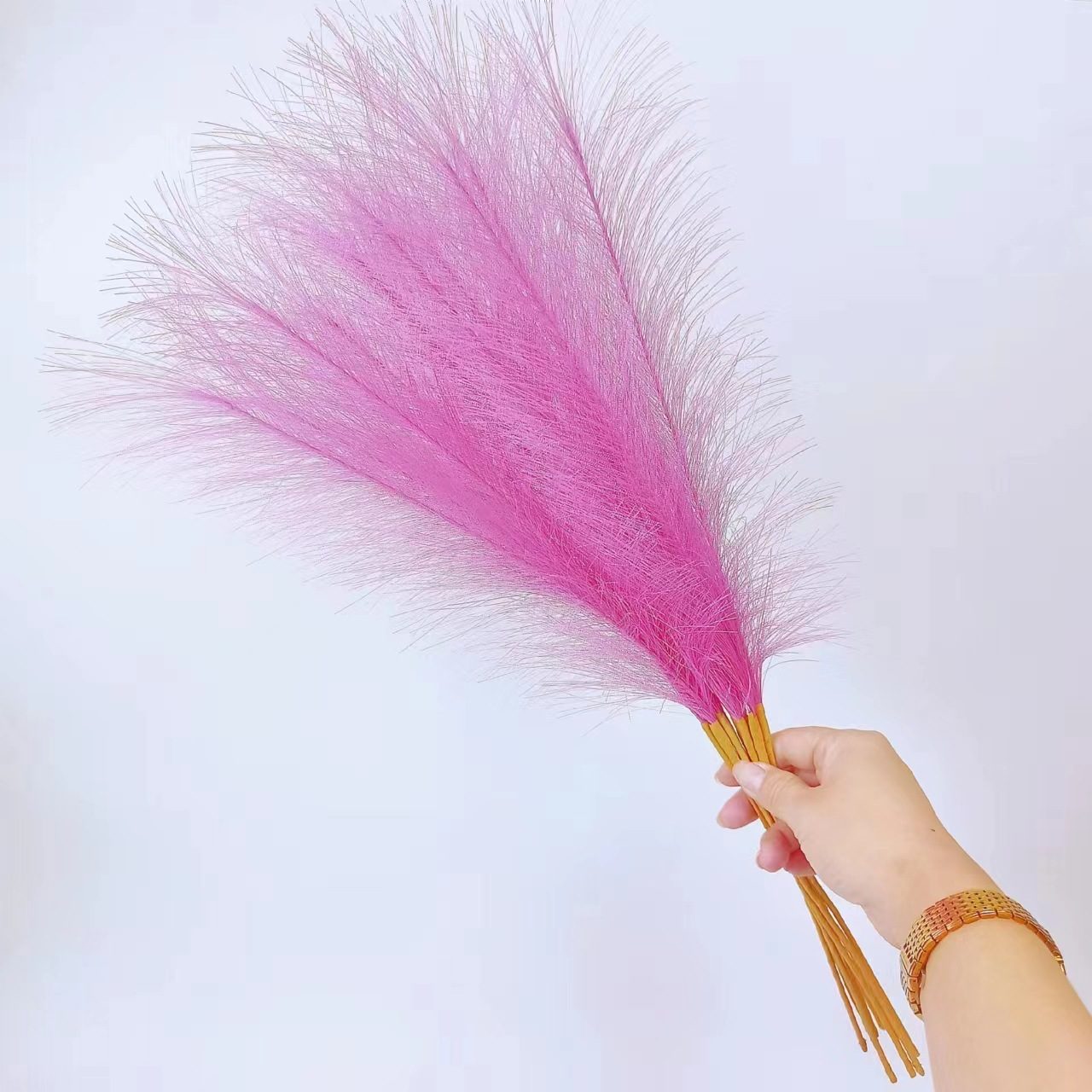 55cm Artificial Pampas Grass Boho Home Decor - Image 40