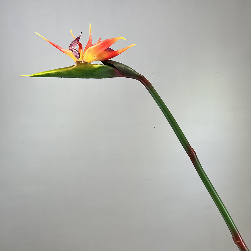 85cm Artificial Soft Rubber Real Touch Bird of Paradise Strelitzia Reginae Flower