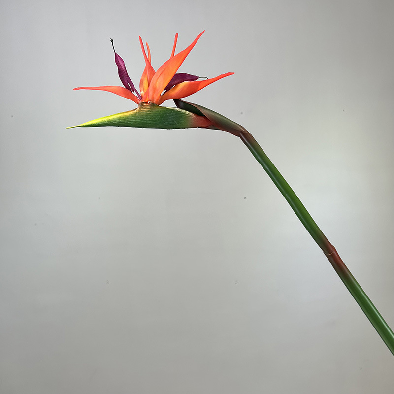 85cm Artificial Soft Rubber Real Touch Bird of Paradise Strelitzia Reginae Flower