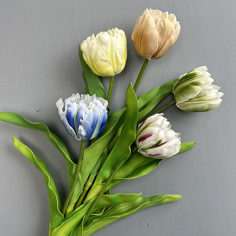 62cm PU Artificial Parrot Tulip Flower Bulk