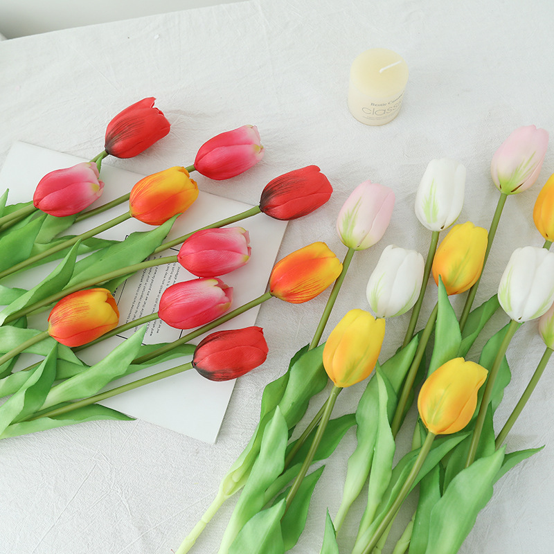 42cm Real Touch Artificial Tulip Flower