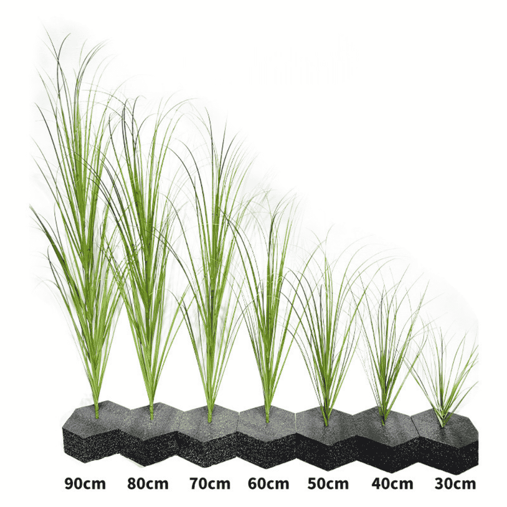 Multi Sizes Plastic Artificial Plant Onion Grass & Reed Grass