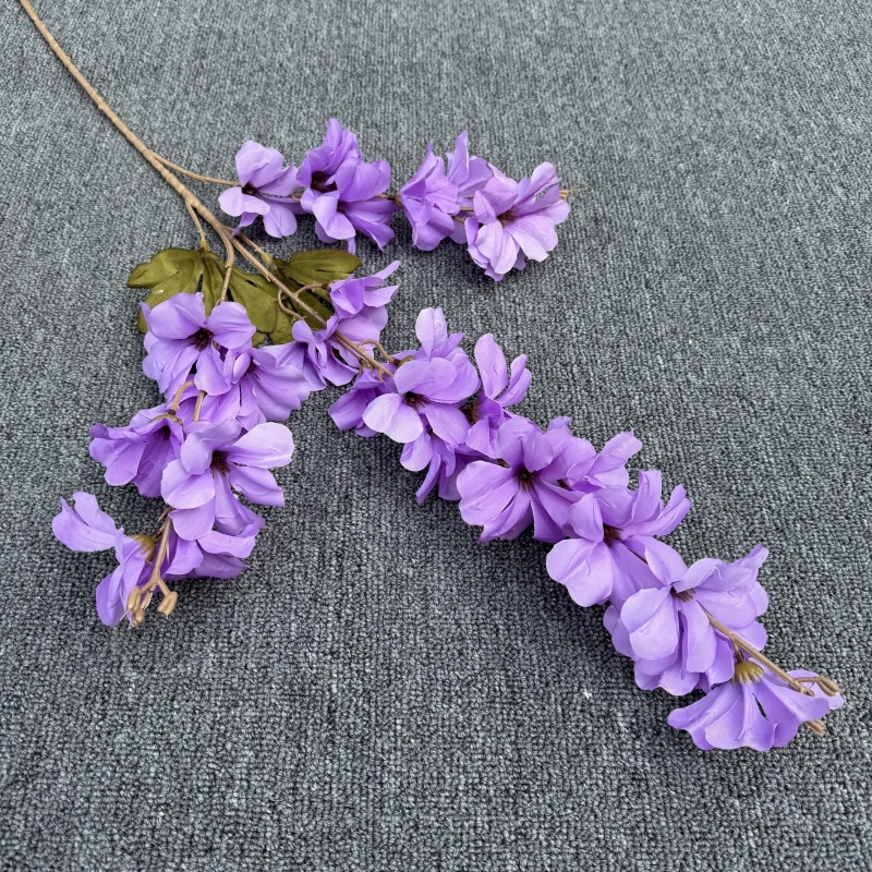 100cm Silk 3-Branched Artificial Delphinium Larkspur Flower Artificial Lilac Sprays
