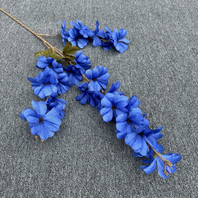 100cm Silk 3-Branched Artificial Delphinium Larkspur Flower Artificial Lilac Sprays