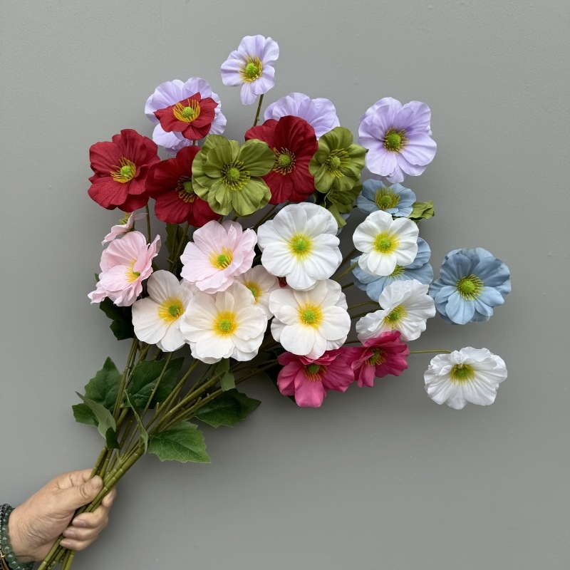 59cm 4 Heads Faux Wild Chrysanthemum Daisy Silk Flower