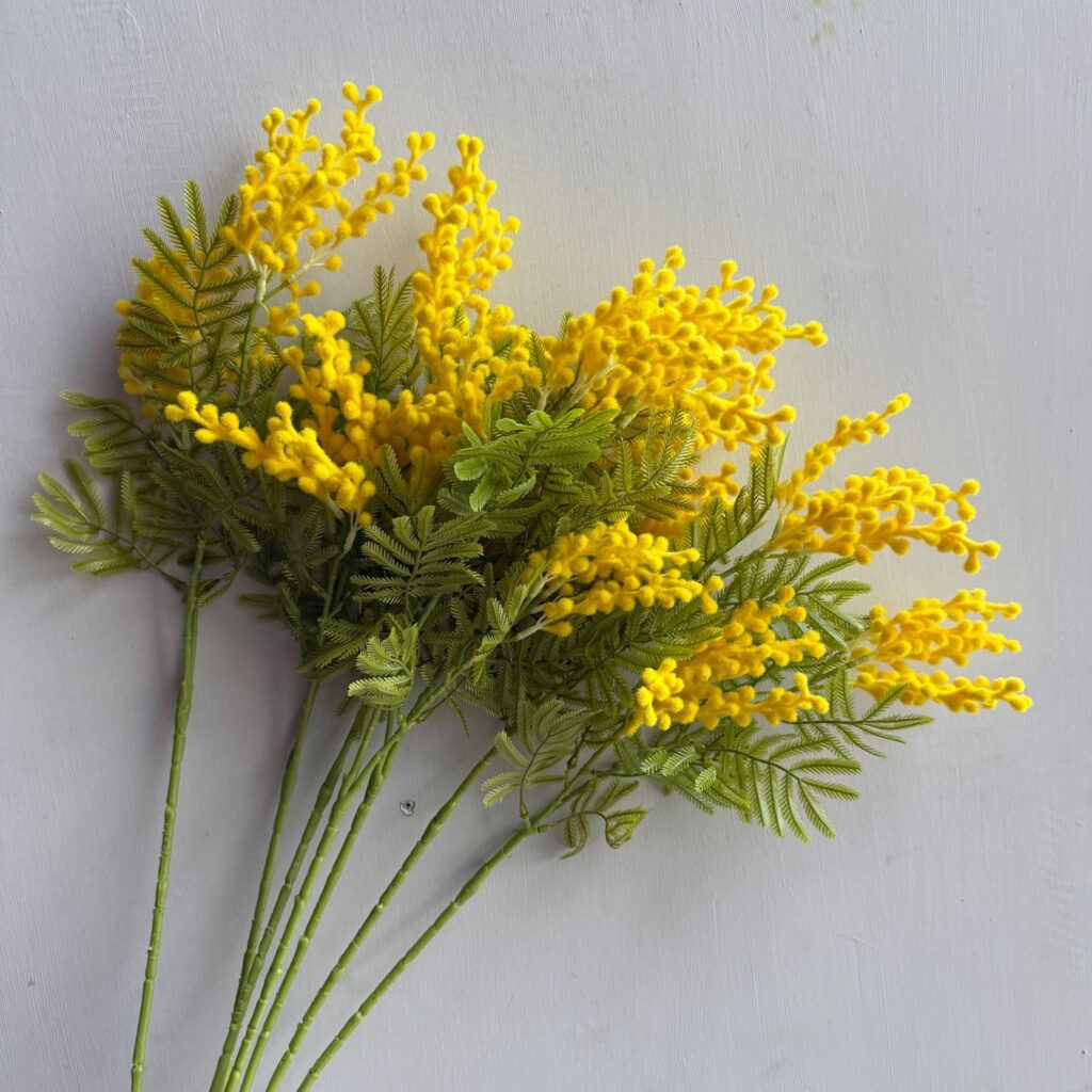 75cm 2 Branches Artificial Mimosa Acacia Flower