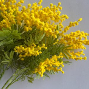 75cm 2 Branches Artificial Mimosa Acacia Flower - Image 3