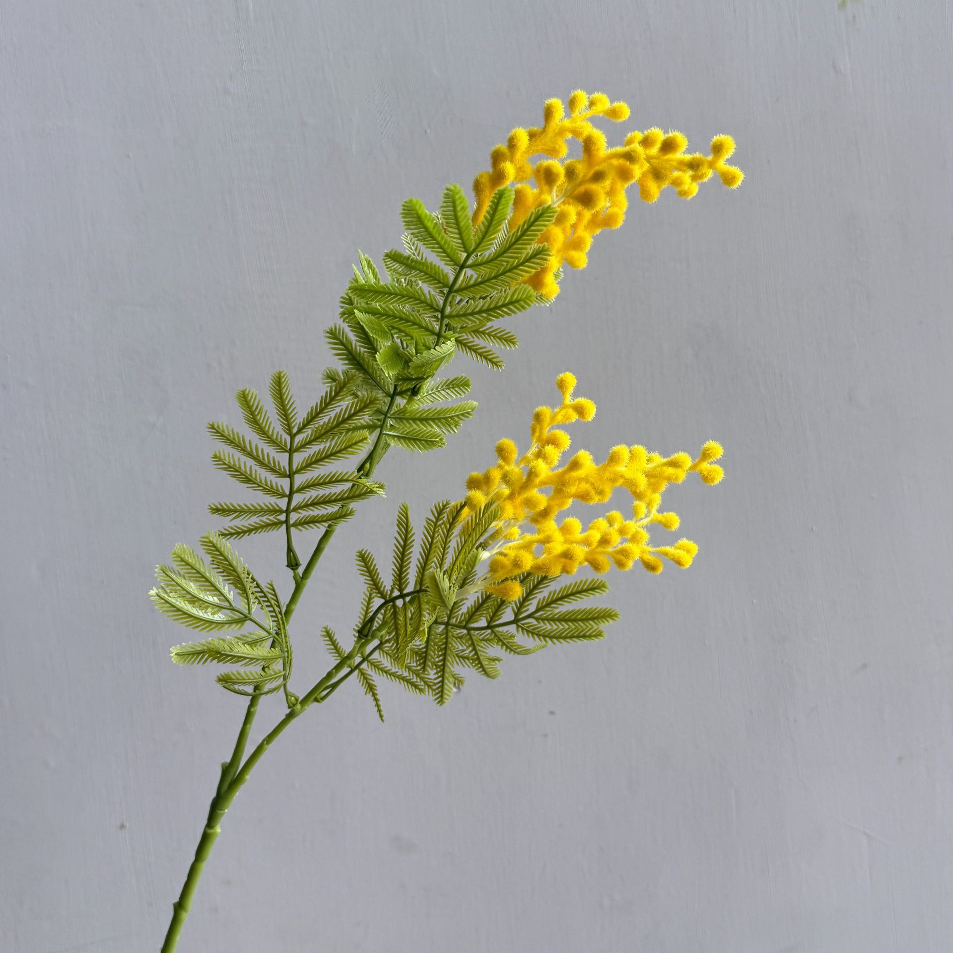 75cm 2 Branches Artificial Mimosa Acacia Flower - Image 4