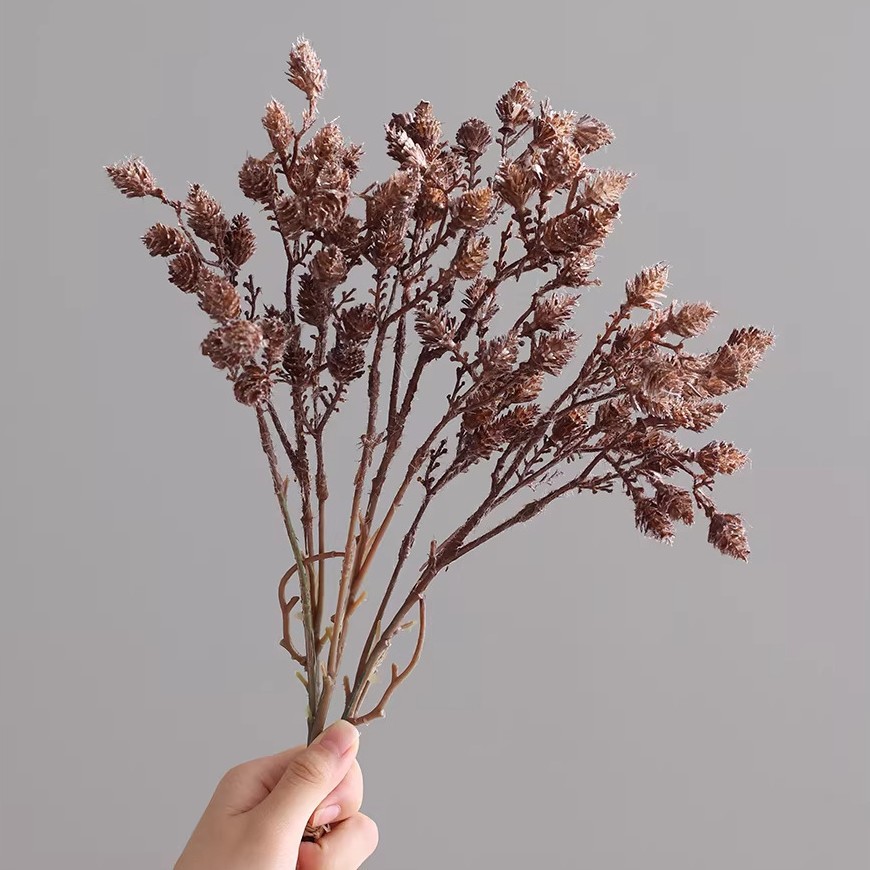 Artificial Dried Flowers & Plants with Autumn Winter Withered Effect, Floral Arrangement Materials