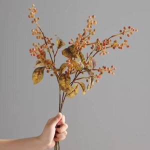 Artificial Dried Flowers & Plants with Autumn Winter Withered Effect, Floral Arrangement Materials - Image 24