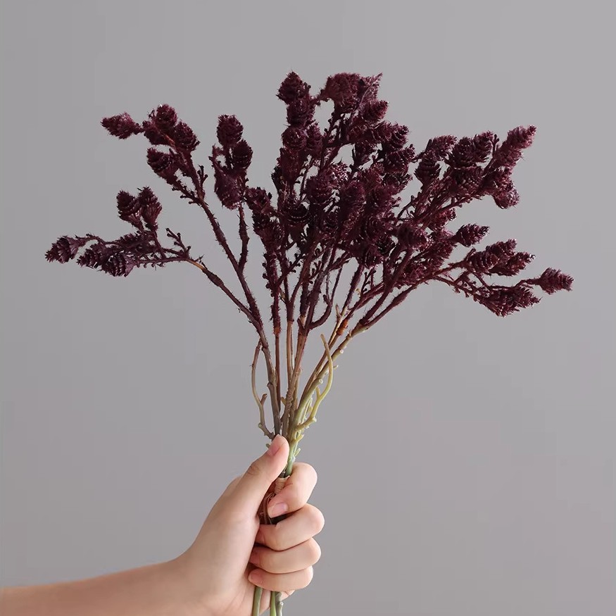 Artificial Dried Flowers & Plants with Autumn Winter Withered Effect, Floral Arrangement Materials