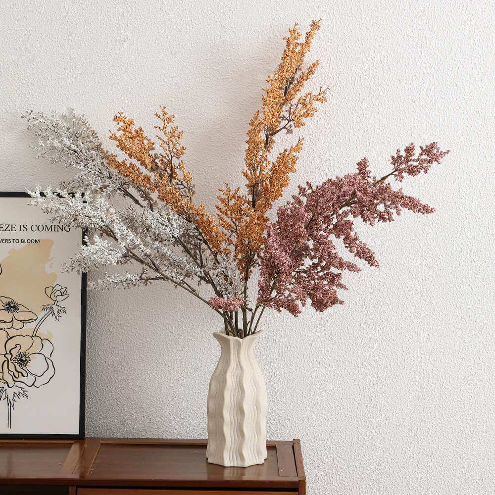 112cm Misty Artificial Flower Stem Faux Conifer Spray