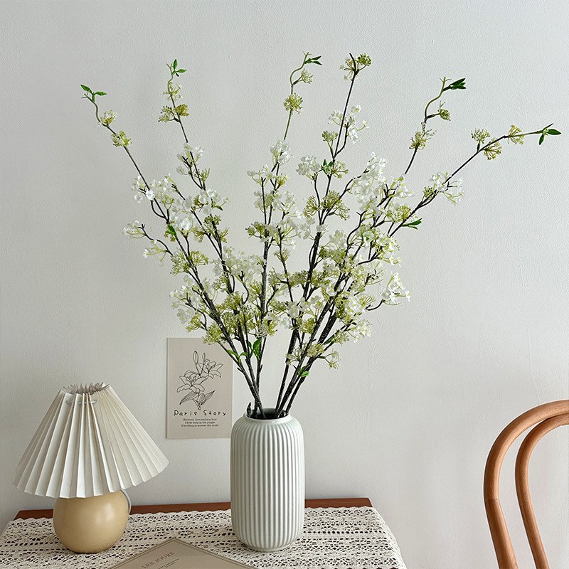 103cm Artificial Long Snow Willow Branch Faux Greenery Stem