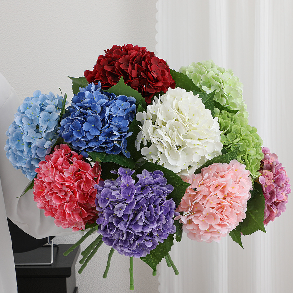 51cm Real Touch Artificial Hydrangea Flower