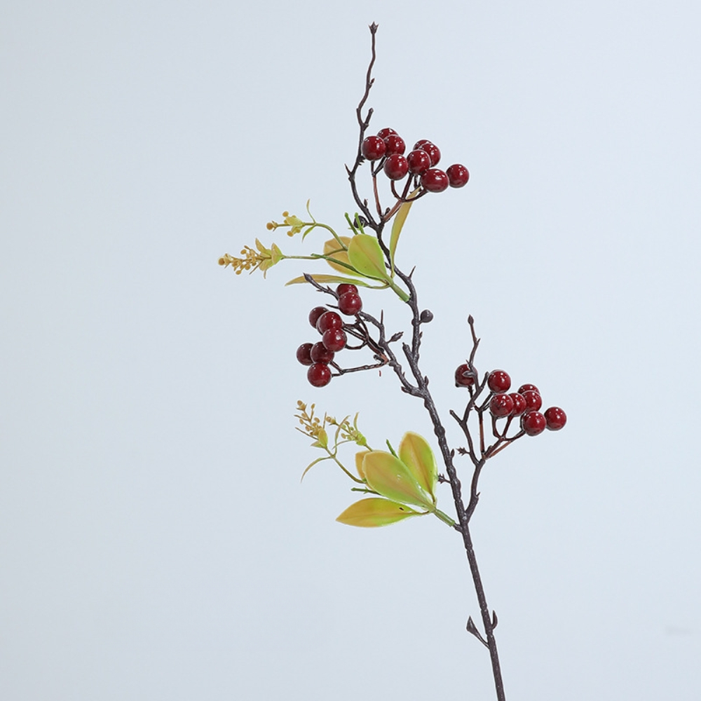 58cm Artificial Holly Berries Christmas Red Fruits