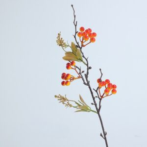 58cm Artificial Holly Berries Christmas Red Fruits - Image 3