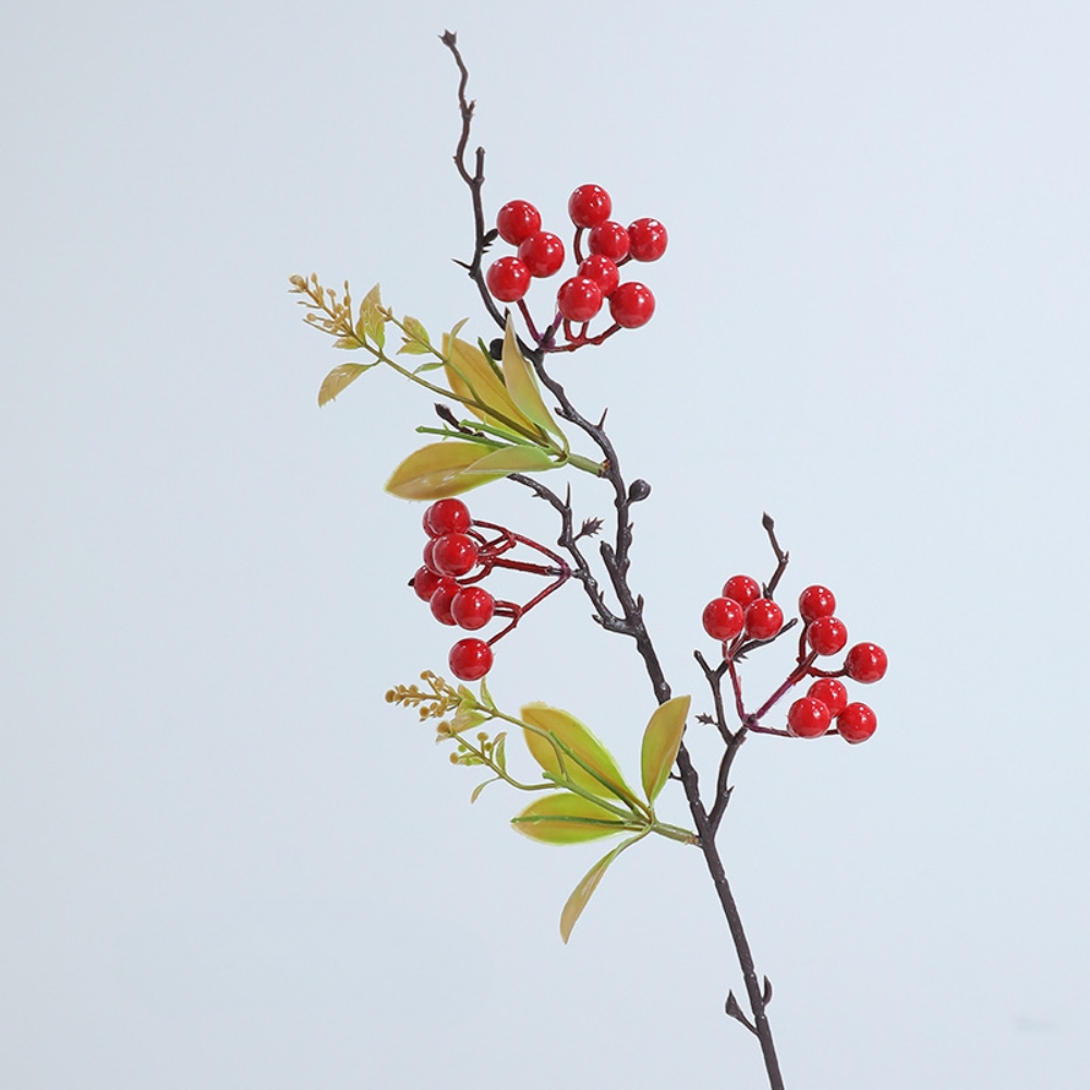 58cm Artificial Holly Berries Christmas Red Fruits
