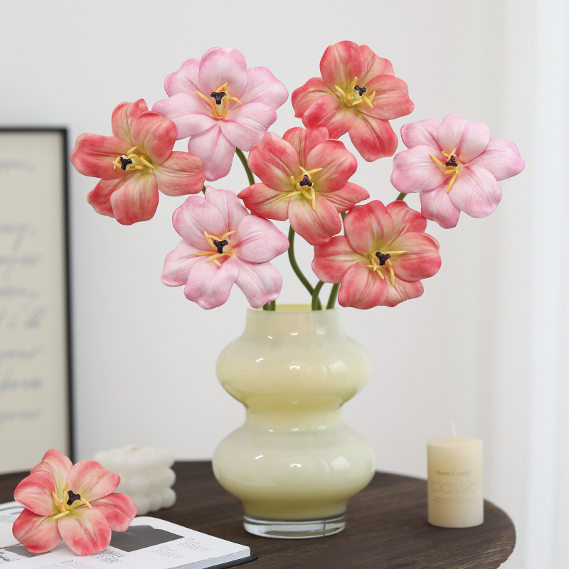 47cm EVA Artificial Fully Open Tulip Flower