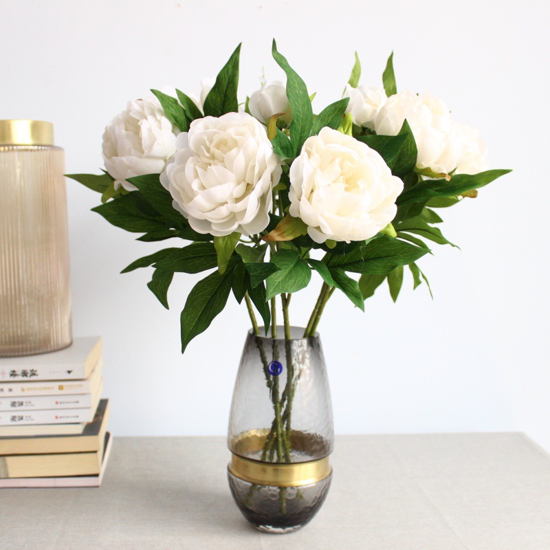 50cm 3-Head Silk Artificial Peony Flower