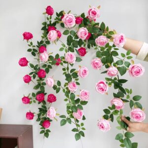 180cm Silk Artificial Rose Flower Hanging Vine