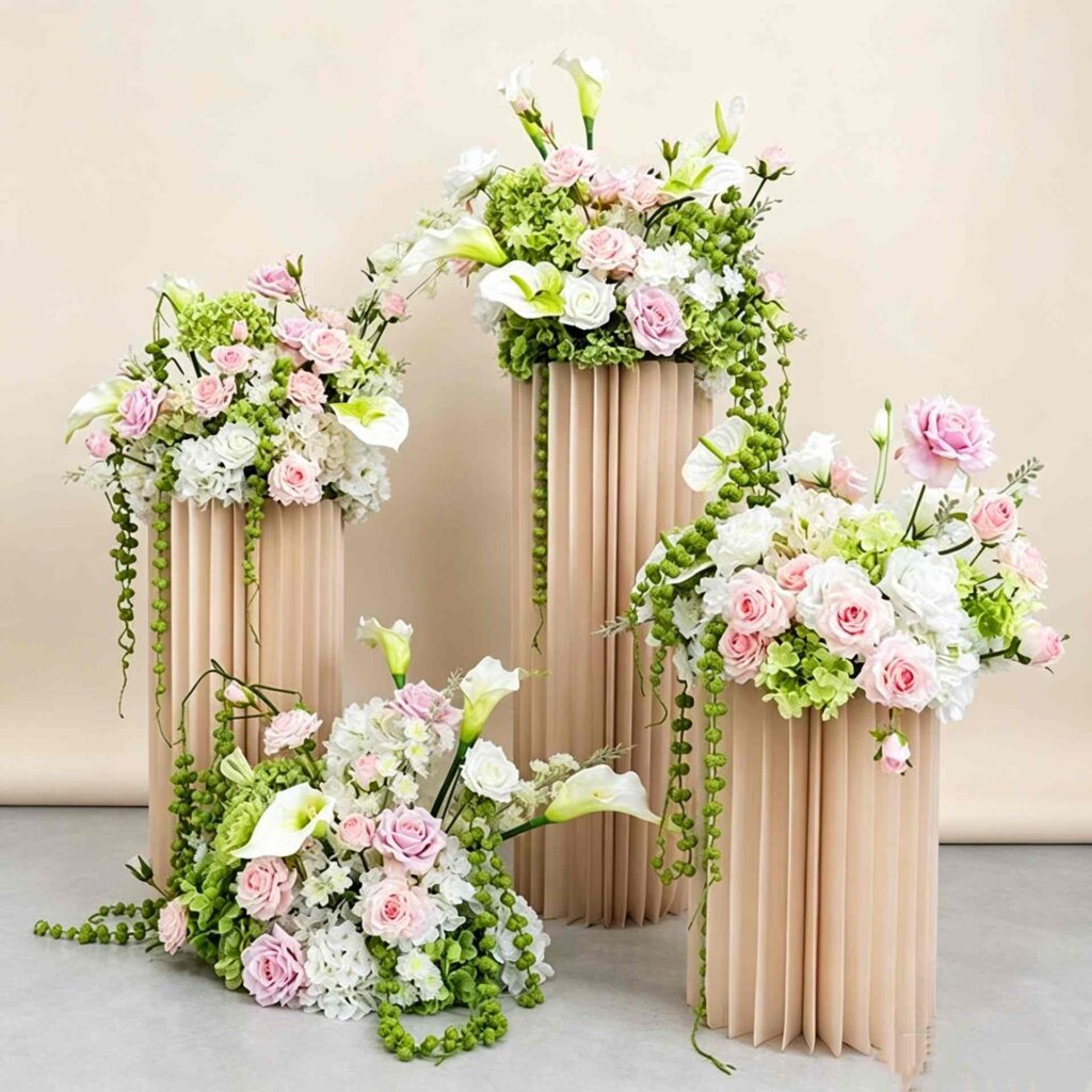 40\45cm Pink&Green&WhiteArtificial Flower Ball