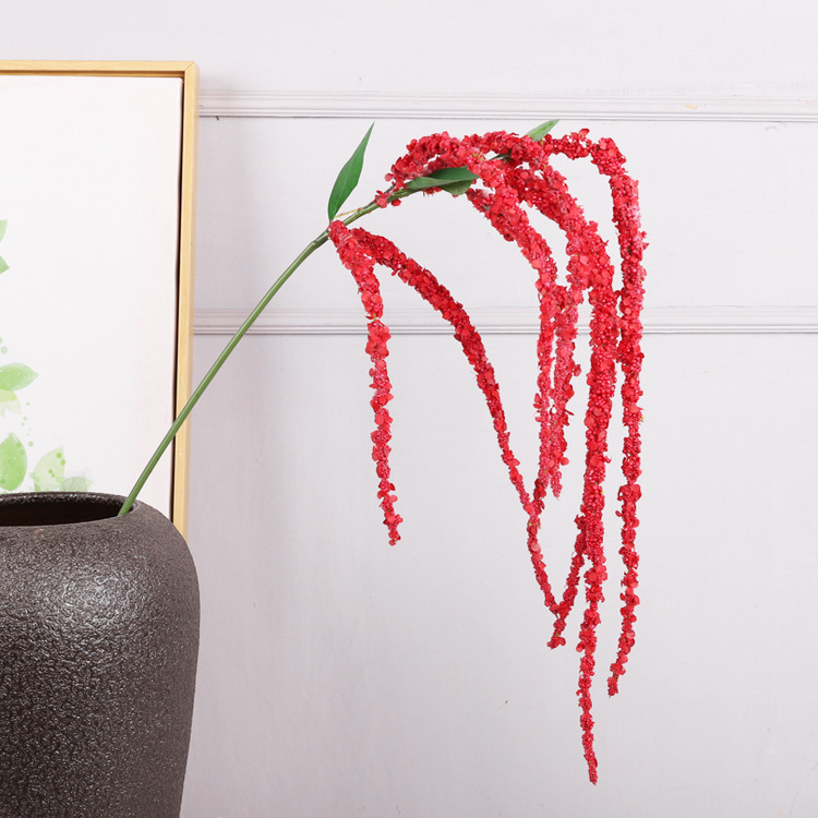 120cm Silk&Eco-friendly Foam Artificial Amaranthus Hanging Plant