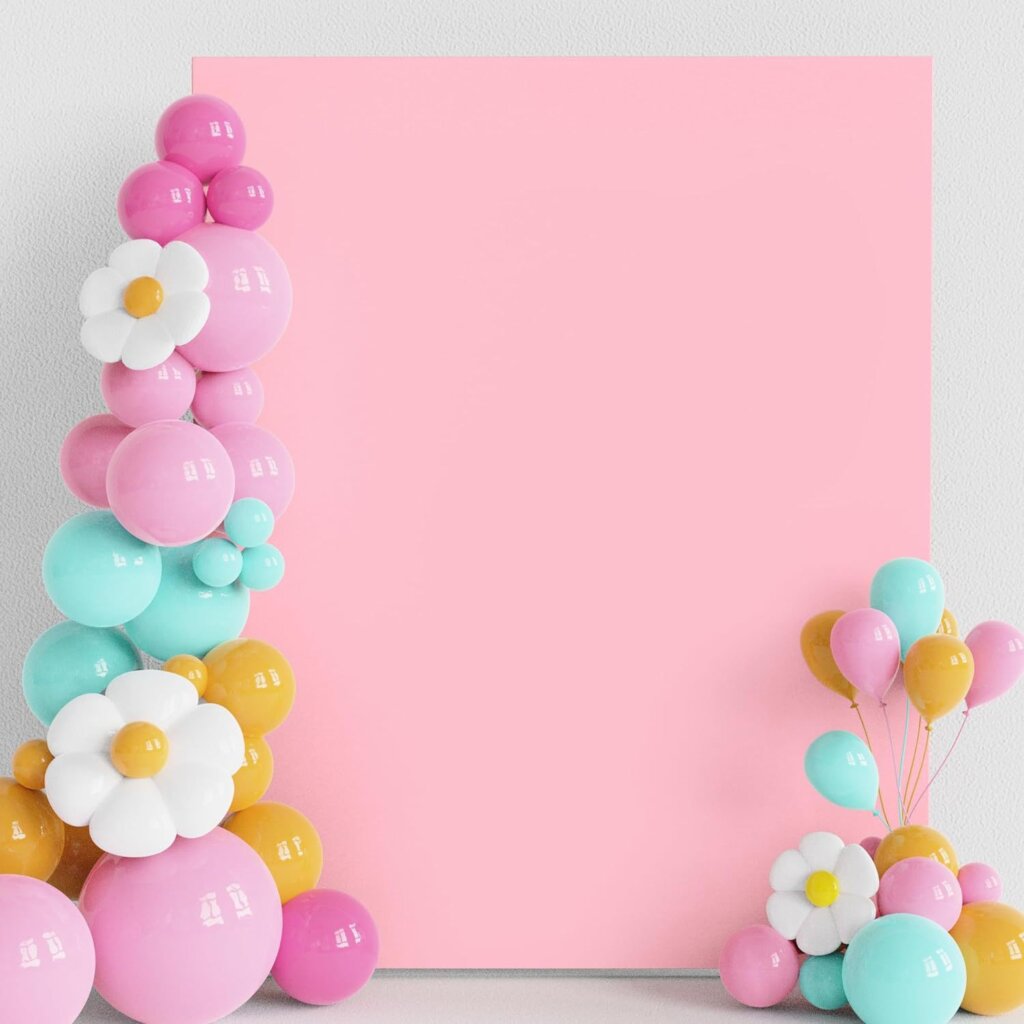 6.6\7\8FT White Square Backdrop Arch Fabric Cover for Party & Wedding