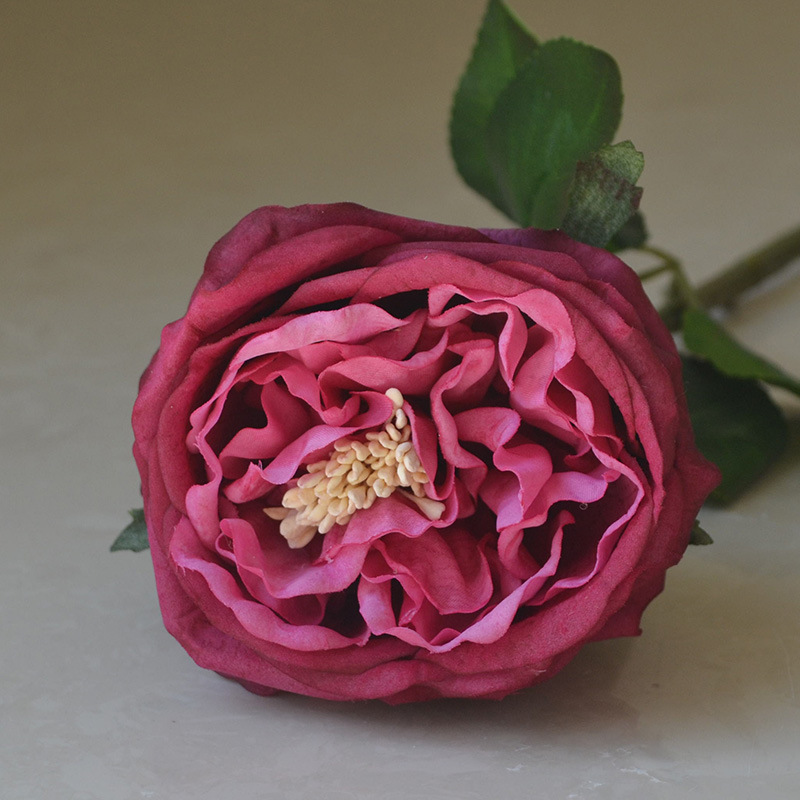 45cm Real Touch Artificial Austin Rose Flower