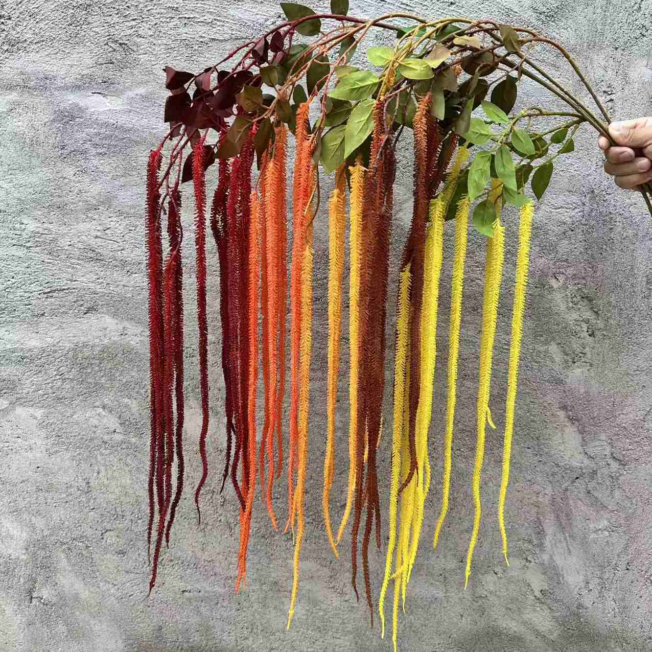 118cm Soft Rubber Artificial Amaranthus Trailing Plant - Image 3