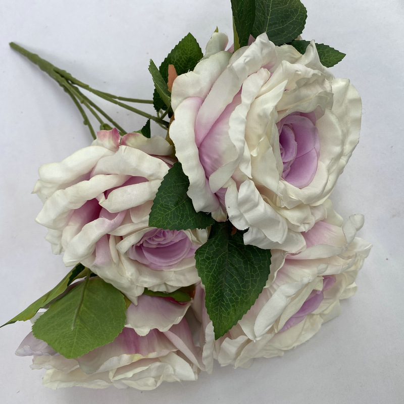 50cm Silk 5-Head Artificial Rose Flower