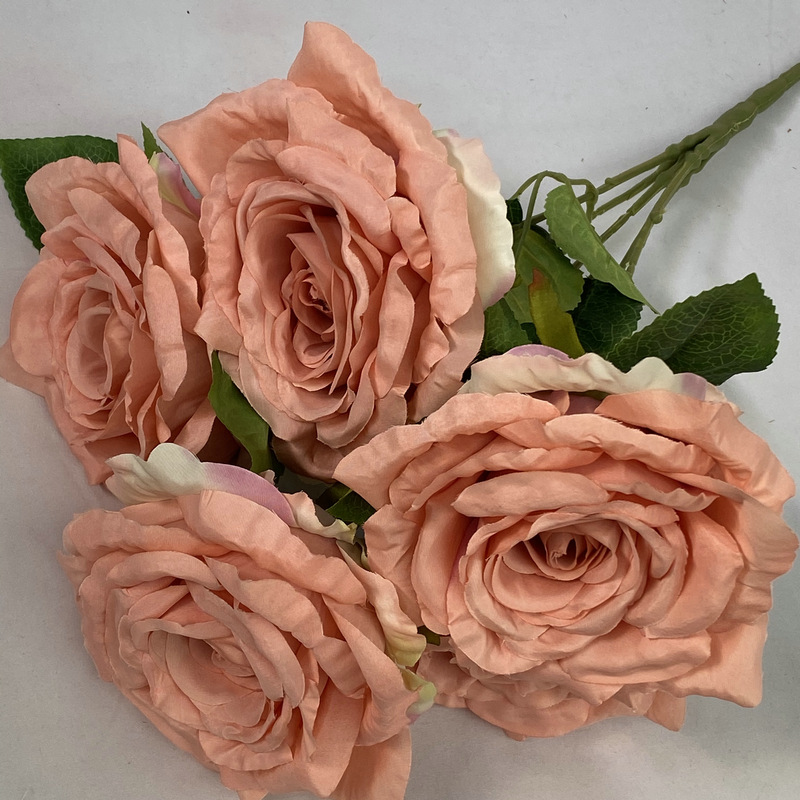 50cm Silk 5-Head Artificial Rose Flower
