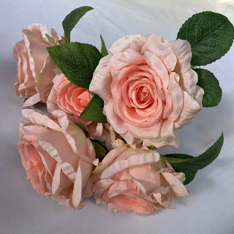 50cm Silk 5-Head Artificial Rose Flower
