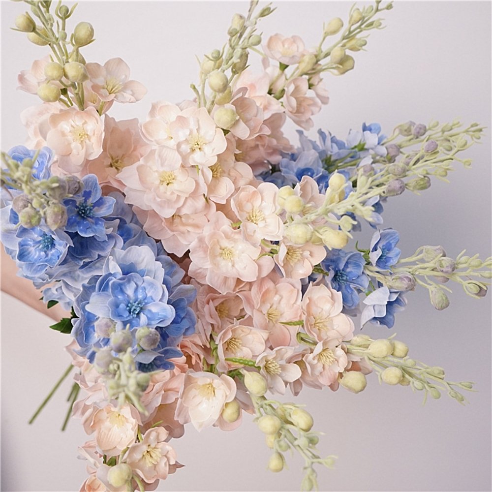 72cm Real Touch Artificial Larkspur Delphinium Flower