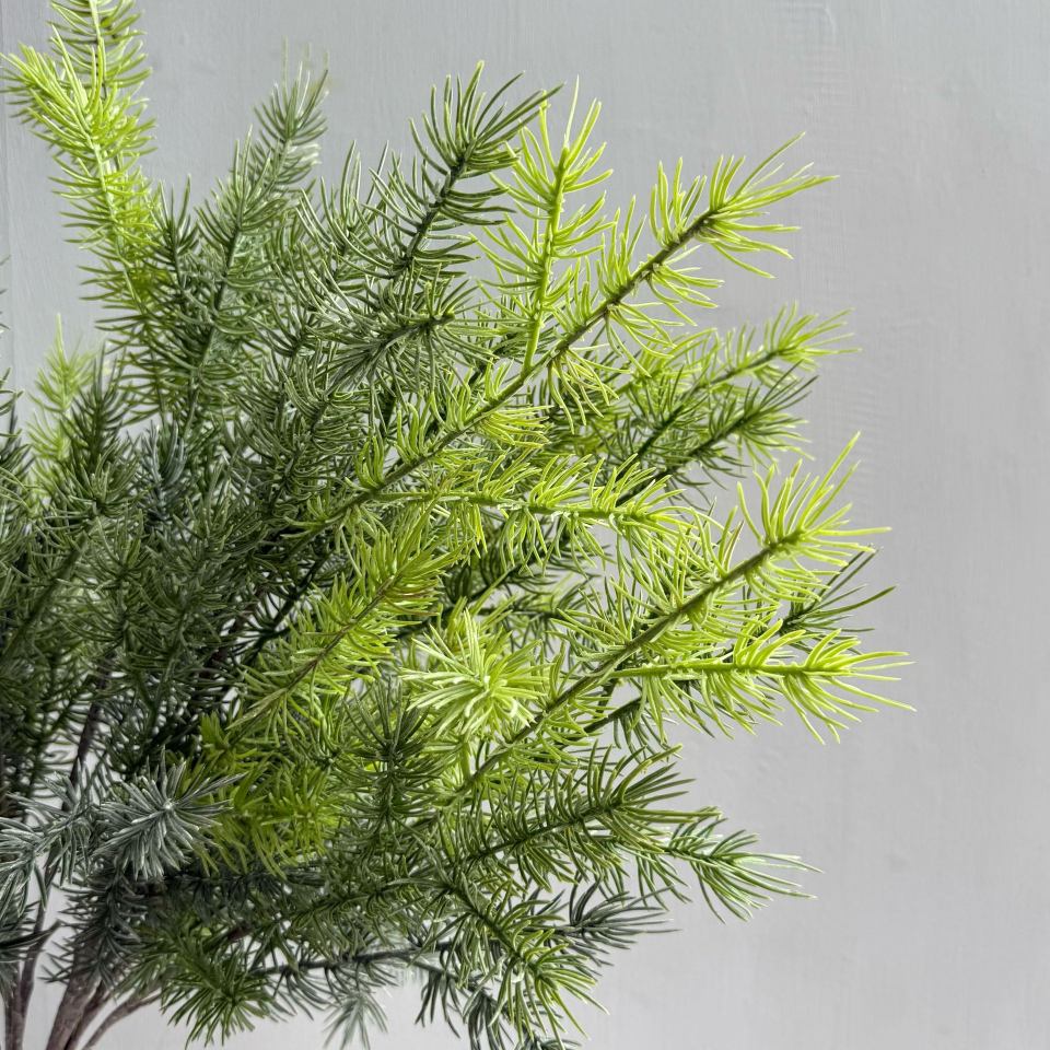 95cm Artificial Single Stem Pine Soft Plastic Pine Needle Greenery