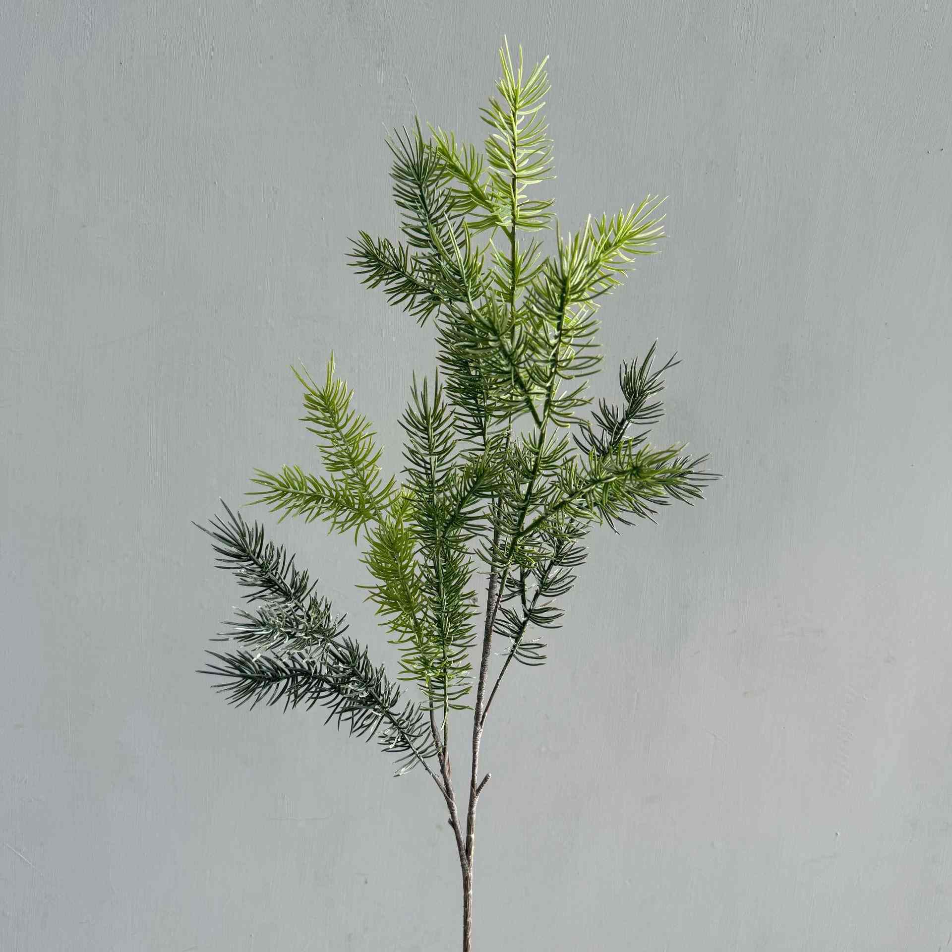 95cm Artificial Single Stem Pine Soft Plastic Pine Needle Greenery - Image 3