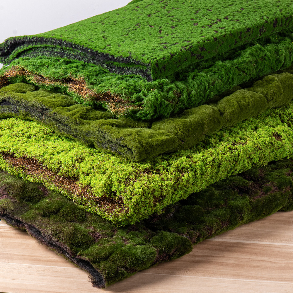 2m Artificial Moss Mat for Plant Landscape Decoration