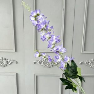 87cm 2-Branched Artificial Delphinium Flower Faux Larkspur - Image 2