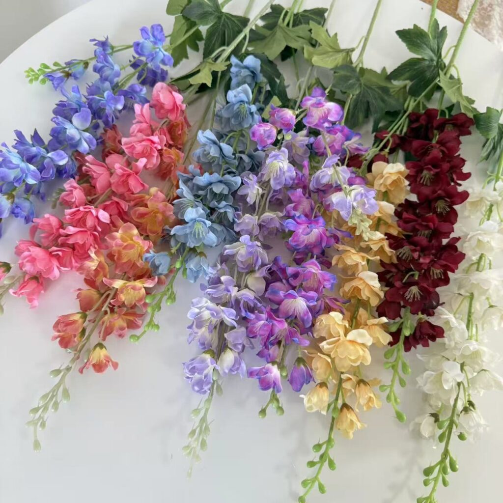 87cm 2-Branched Artificial Delphinium Flower Faux Larkspur