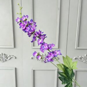 87cm 2-Branched Artificial Delphinium Flower Faux Larkspur - Image 11