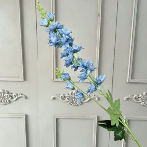 87cm 2-Branched Artificial Delphinium Flower Faux Larkspur - Image 7