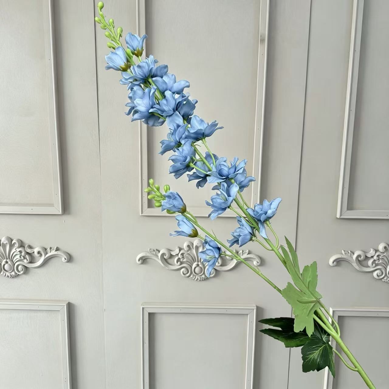 87cm 2-Branched Artificial Delphinium Flower Faux Larkspur - Image 7