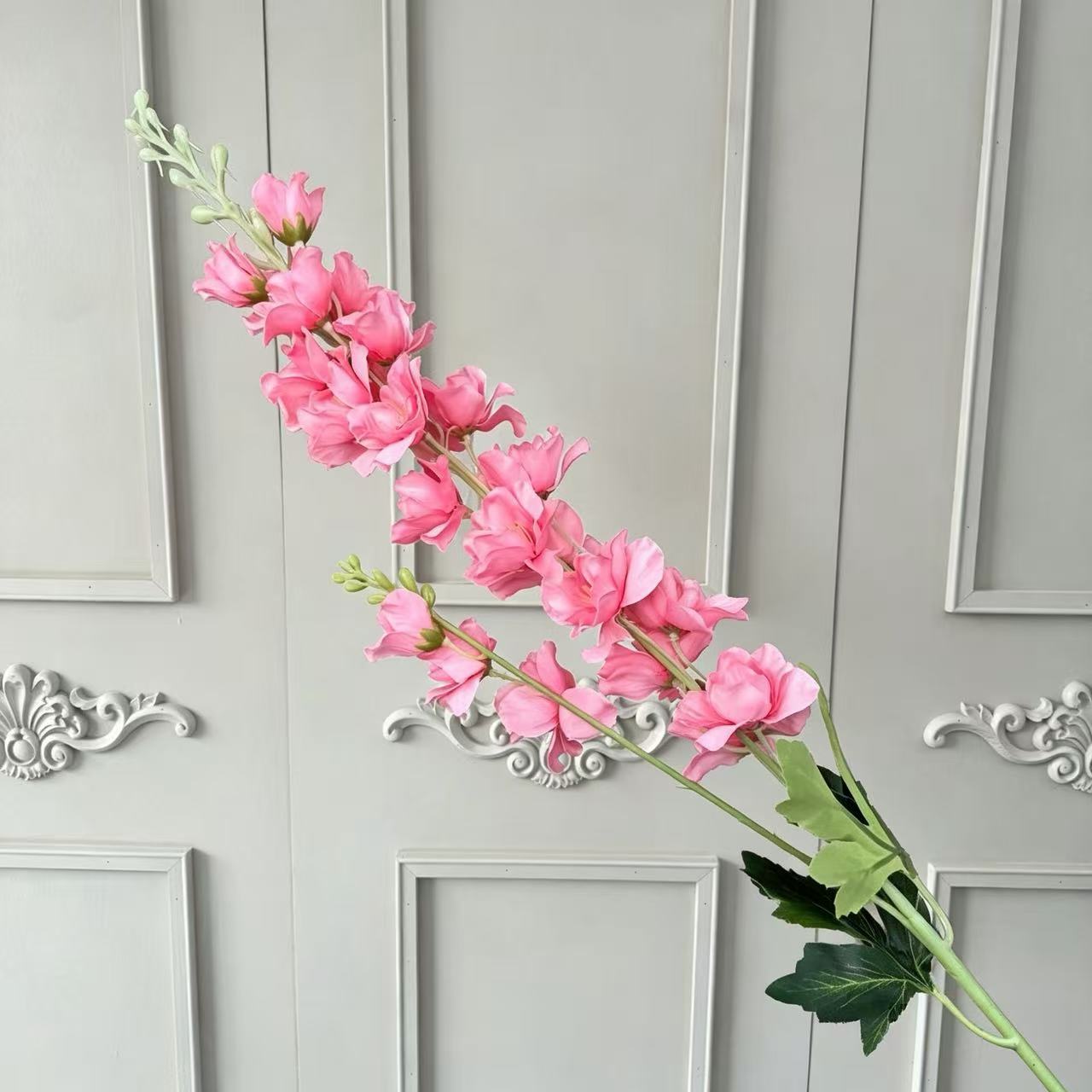 87cm 2-Branched Artificial Delphinium Flower Faux Larkspur - Image 5