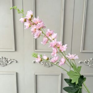 87cm 2-Branched Artificial Delphinium Flower Faux Larkspur - Image 3