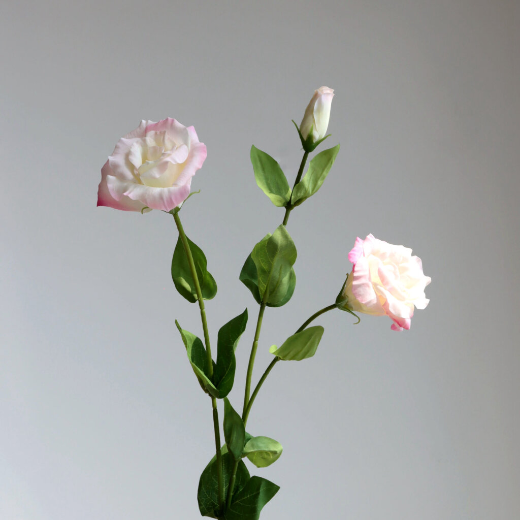 3 Heads 75cm Real Touch Artificial Eustoma