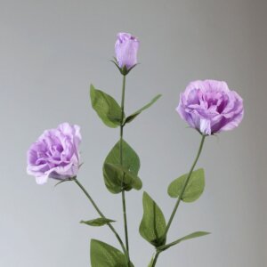 3 Heads 75cm Real Touch Artificial Eustoma - Image 4