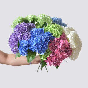 48cm 5 Heads Real Touch Artificial Hydrangea Flower