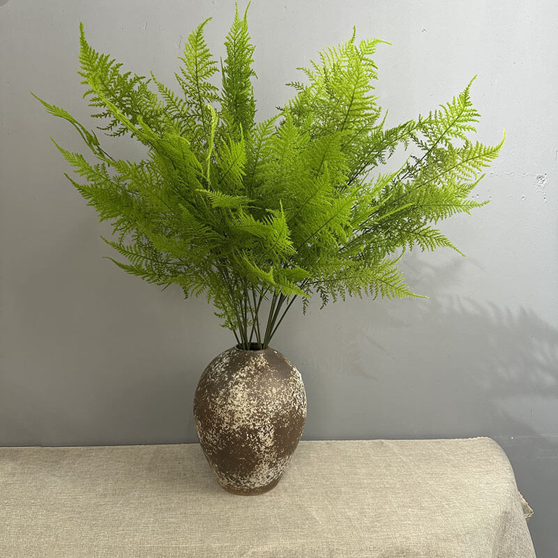 76cm Artificial Asparagus Fern, Flocked Asparagus Setaceus, Greenery Materials for Floral Arrangement